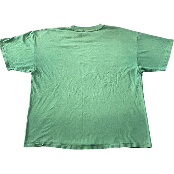 Vintage 90s Myrtle Beach Polo Club Single Stitch Green Shirt Adult Large - Picture 3 of 3